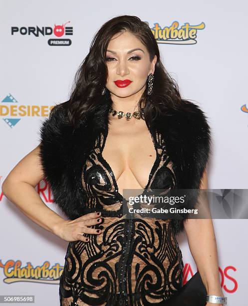 Adult film actress Lea Lexis attends the 2016 Adult Video News Awards at the Hard Rock Hotel & Casino on January 23, 2016 in Las Vegas, Nevada.