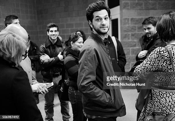 Actor Ben Schwartz attend the 'The Intervention' Premiere during the 2016 Sundance Film Festival at Eccles Center Theatre on January 26, 2016 in Park...