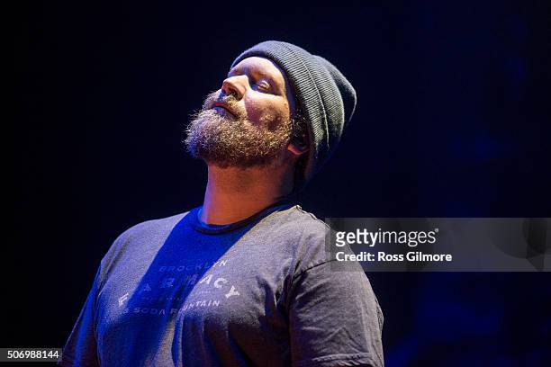 John Grant performs at the Celtic Connections Festival at Glasgow Royal Concert Hall on January 26, 2016 in Glasgow, Scotland.