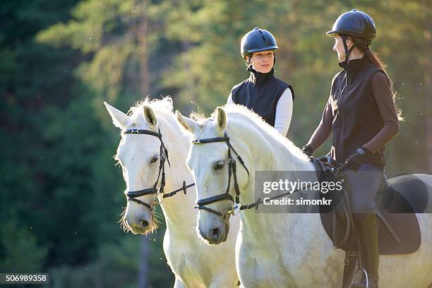 women riding horses - riding hat stock pictures, royalty-free photos & images