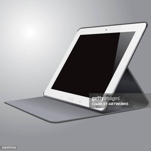 vector tablet pc - duvet stock illustrations