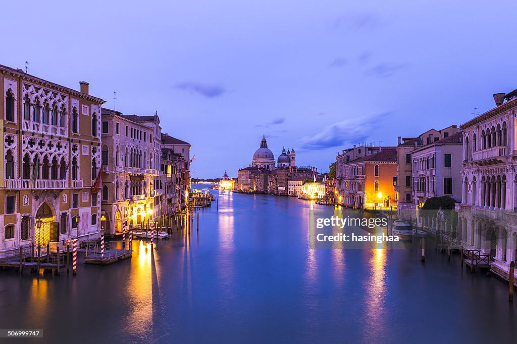 The Grand Canal sunrise in Venice