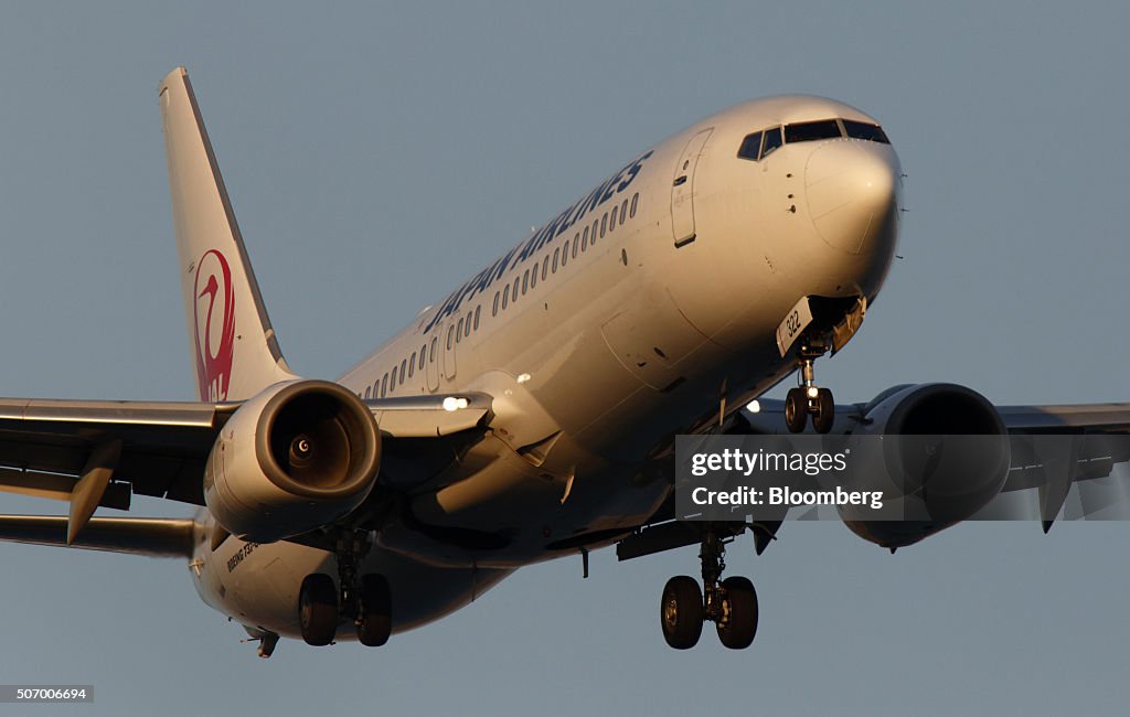 Japan Airlines Co. And All Nippon Airways Co. Aircraft Ahead Of Third-Quarter Results