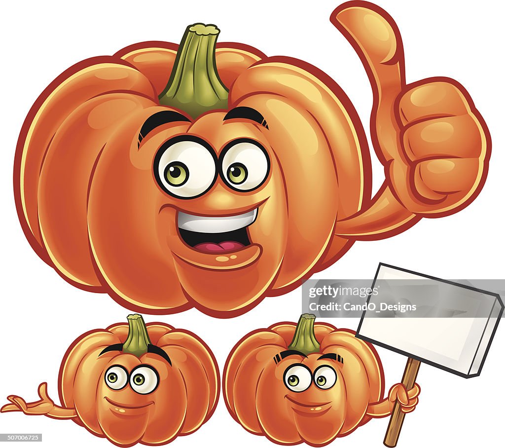 Pumpkin Cartoon Set C