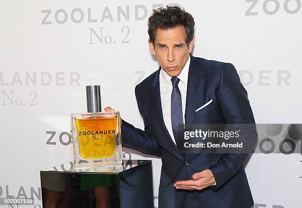 Ben Stiller attends the Sydney Fan Screening of the Paramount Pictures film 'Zoolander No. 2' at the State Theatre on January 26, 2016 in Sydney,...