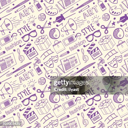 Seamless Arts & Styling Pattern Seamless Arts & Styling Pattern