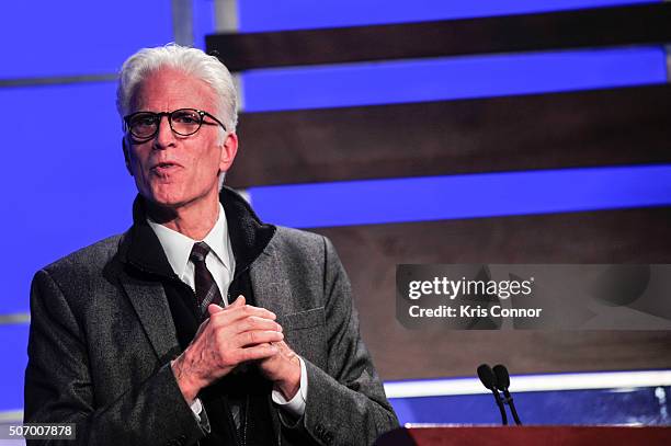 Actor and Ocean Advocate Ted Danson speaks during the Oceana's Coastal Voices Summit at George Washington University on January 26, 2016.