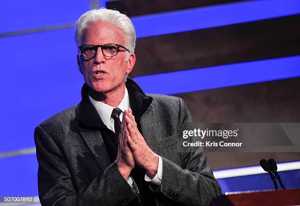 Actor and Ocean Advocate Ted Danson speaks during the Oceana's Coastal Voices Summit at George Washington University on January 26, 2016.