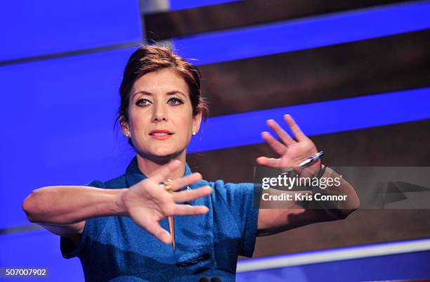 Actress and Ocean Advocate Kate Walsh speaks during the Oceana's Coastal Voices Summit at George Washington University on January 26, 2016.