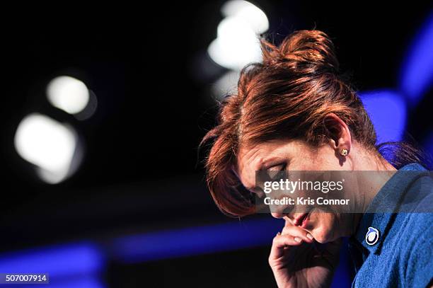 Actress and Ocean Advocate Kate Walsh speaks during the Oceana's Coastal Voices Summit at George Washington University on January 26, 2016.