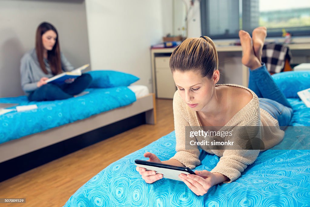 College Students In The Dormitory