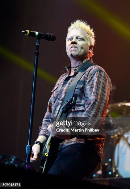 Dexter Holland of the Offspring performs on stage at The Soundwave Music Festival at Flemington Race Course on 1st March 2013, in Melbourne,...