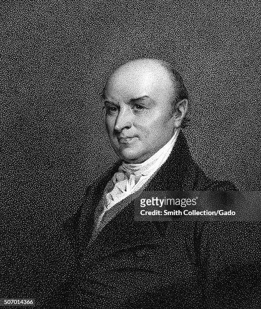 Sixth President of the United States John Quincy Adams, 1900. From the New York Public Library. .