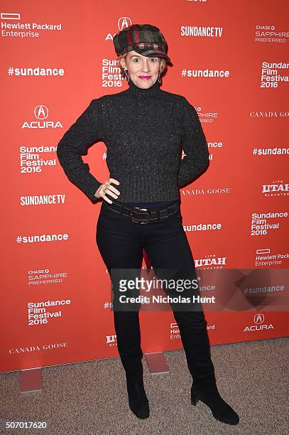 Actress Penelope Ann Miller attends the "Mr. Pig" Premiere during the 2016 Sundance Film Festival at Eccles Center Theatre on January 26, 2016 in...
