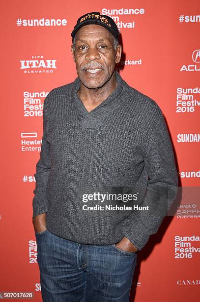 Actor Danny Glover attends the "Mr. Pig" Premiere during the 2016 Sundance Film Festival at Eccles Center Theatre on January 26, 2016 in Park City,...