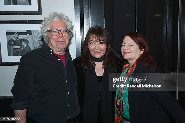 Director Ron Mann, BMI Film and TV Music Executive Doreen Ringer-Ross, and director Allison Anders attend the BMI Zoom dinner at Zoom Restaurant on...