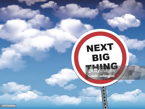 next big thing - safety first stock illustrations