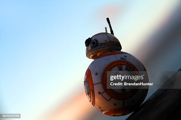 twilight of the droid - bb 8 stock pictures, royalty-free photos & images