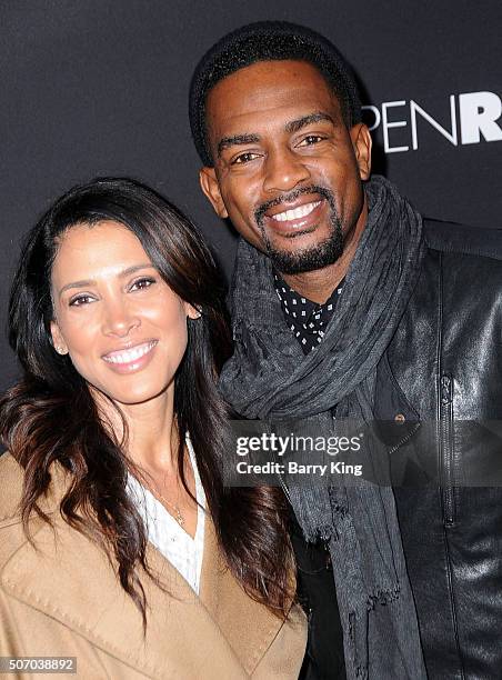 Actress Kristen Baker Bellamy and actor/comedian Bill Bellamy attend the premiere of Open Roads Films' "Fifty Shades Of Black" at Regal Cinemas L.A....