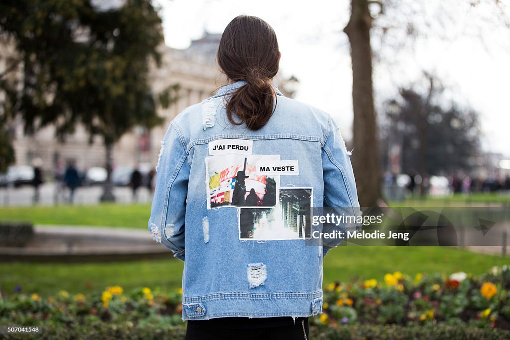 Street Style : Paris Fashion Week -Haute Couture- Spring/Summer 2016  : Day Three