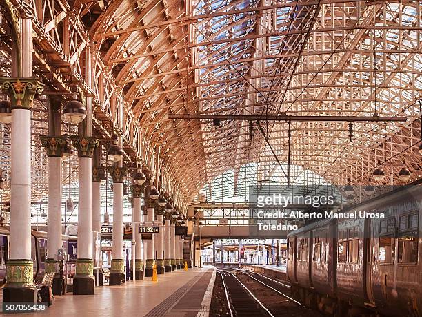 manchester, piccadilly train station - manchester england stock pictures, royalty-free photos & images