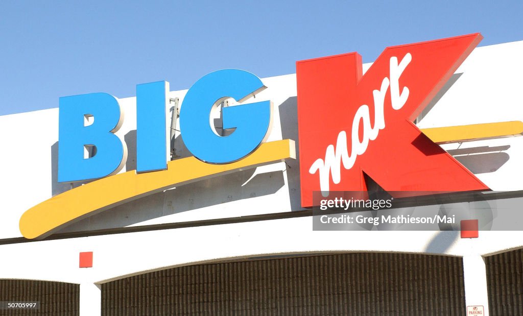 Logo above a K-Mart store, the giant ret