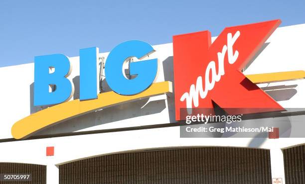 Logo above a K-Mart store, the giant retailer which just announced that they had entered into Chapter 11 bankruptcy protection.