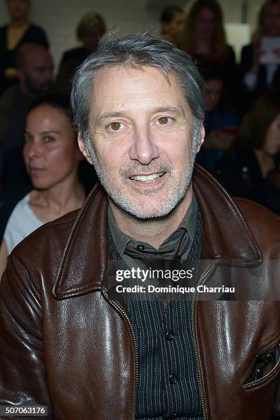 Antoine de Caunes attends the Jean-Paul Gaultier Haute Couture Spring Summer 2016 show as part of Paris Fashion Week on January 27, 2016 in Paris,...