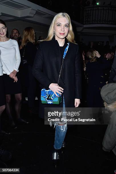 Camille Seydoux attends the Jean Paul Gaultier Spring Summer 2016 show as part of Paris Fashion Week on January 27, 2016 in Paris, France.