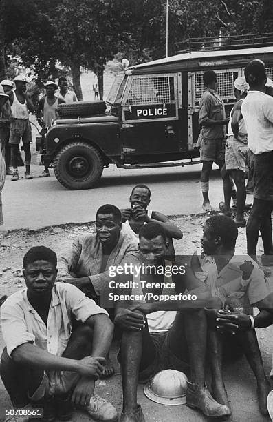 African workers who struck the Kariba Dam project.