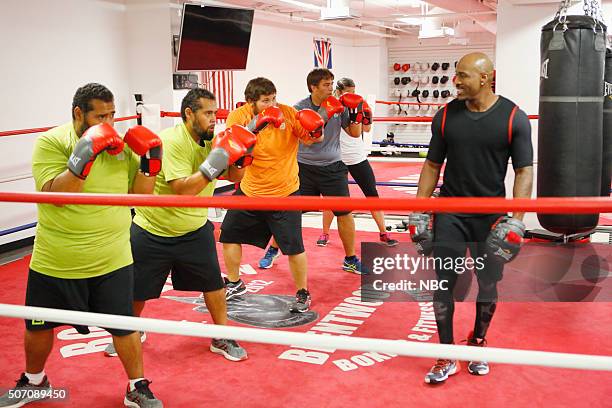 Real World Problems" Episode 1709 -- Pictured: Roberto Hernandez, Luis Hernandez, Colby Wright, Stephen Kmet, Erin Willett, Dolvett Quince --