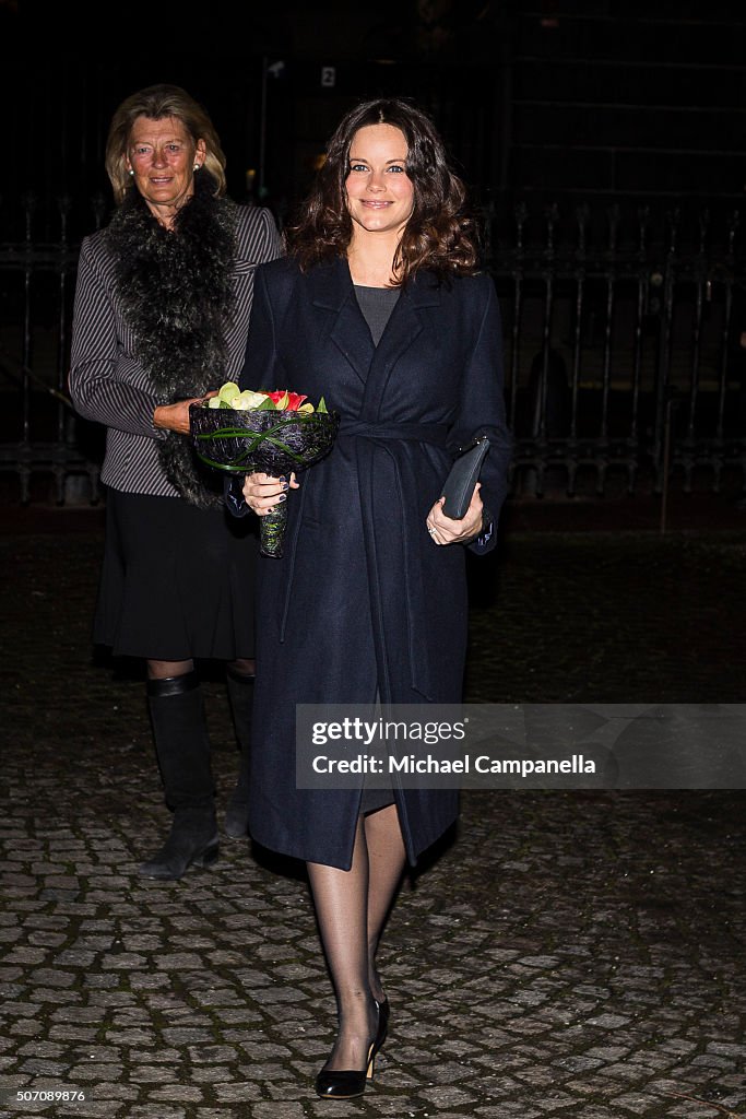Princess Sofia Attends A Memorial Ceremony In Connection With Holocaust Memorial Day
