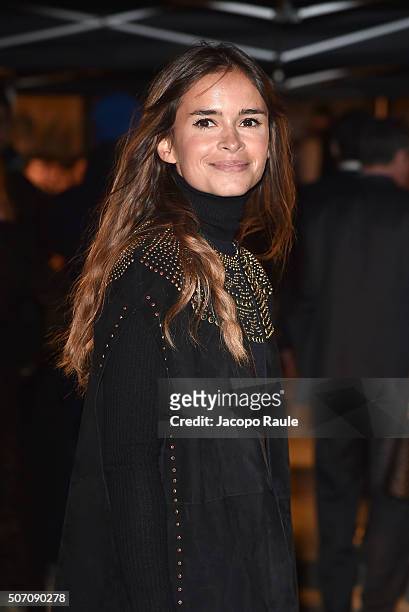 Miroslava Duma attends the Valentino fashion show Paris Fashion Week Haute Couture Spring/Summer 2016 on January 27, 2016 in Paris, France.