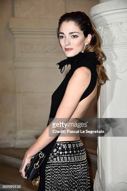 Sofia Sanchez attends the Valentino Spring Summer 2016 show as part of Paris Fashion Week on January 27, 2016 in Paris, France.