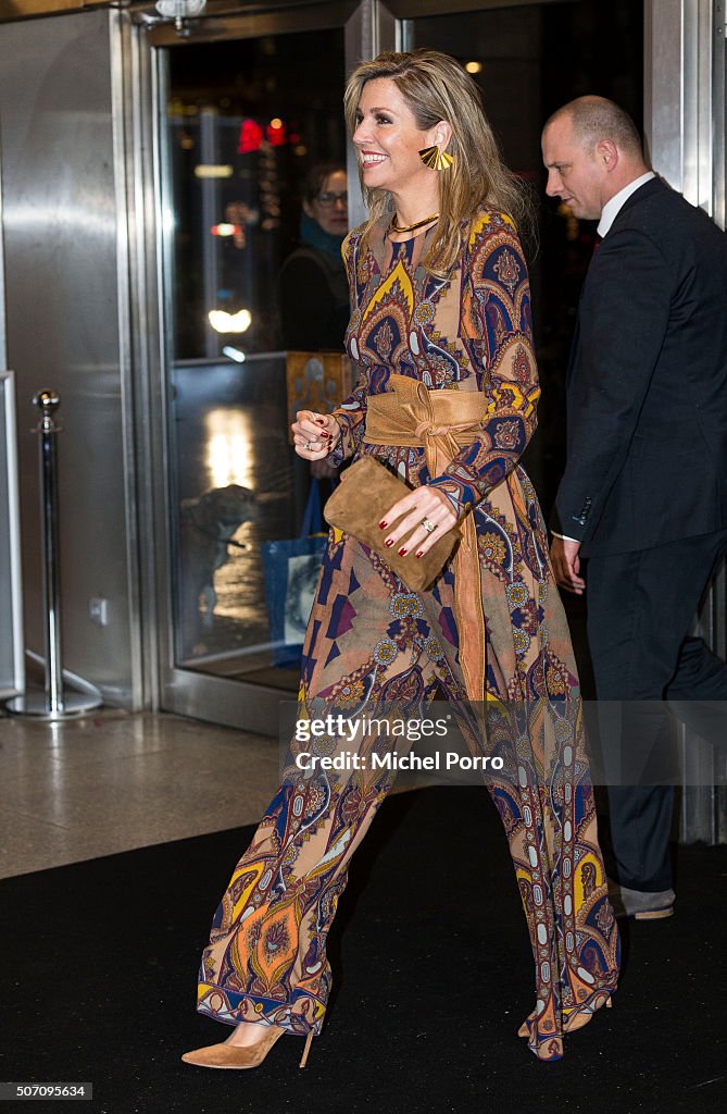 Queen Maxima Of The Netherlands Attends Opening Rotterdam International Film Festival