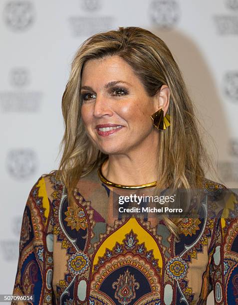 Queen Maxima of The Netherlands attends the opening of the Rotterdam International Film Festival on January 27, 2016 in Rotterdam, Netherlands.