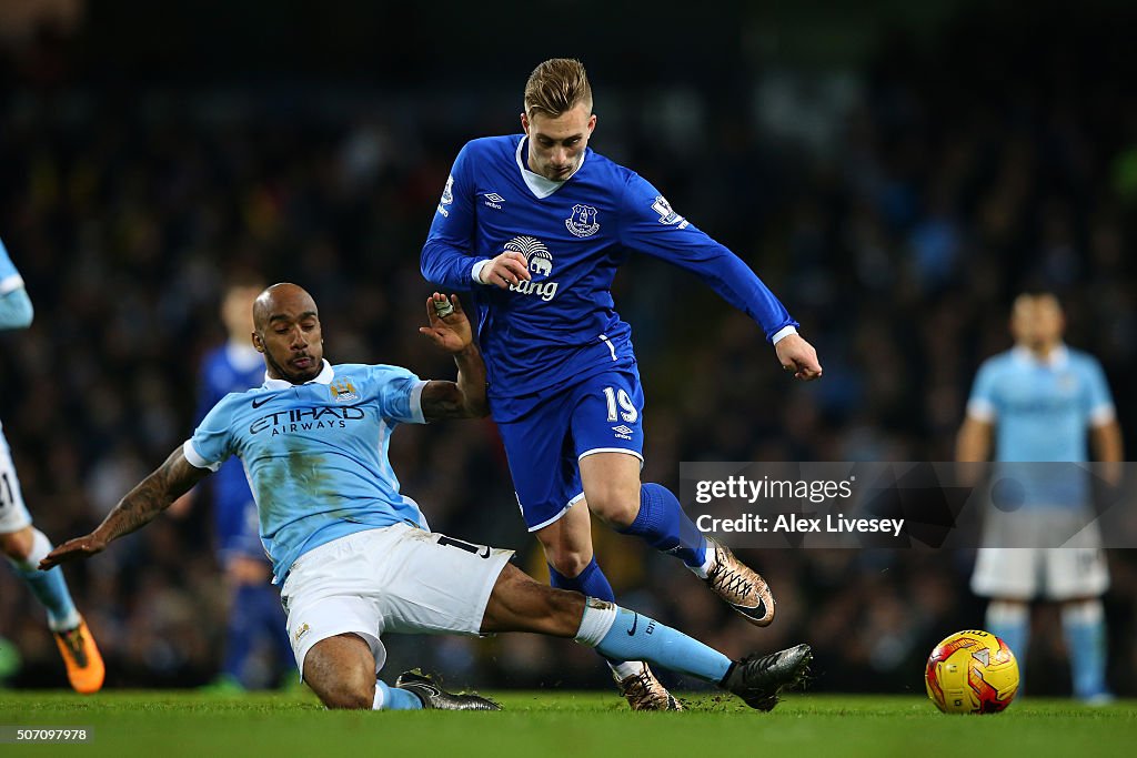 Manchester City v Everton - Capital One Cup Semi Final: Second Leg