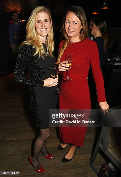 Kate Rotheram and Jo Poulter attend the launch of M Victoria Street in aid of Terrence Higgins Trust on January 27, 2016 in London, England.