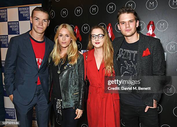 Will Poulter, Mary Charteris, Daisy de Villeneuve and Jeremy Irvine attend the launch of M Victoria Street in aid of Terrence Higgins Trust on...