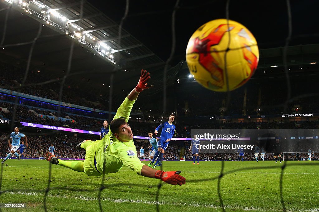 Manchester City v Everton - Capital One Cup Semi Final: Second Leg