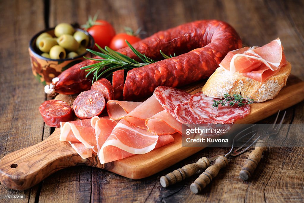 Spanish meat tapas