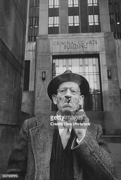 New York City relief pensioner Harry Schwertzer who used his relief money to buy stock was arrested for grand larceny and welfare law violations.