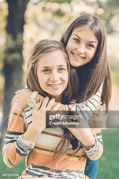 best friends photo - eternal youth stock pictures, royalty-free photos & images