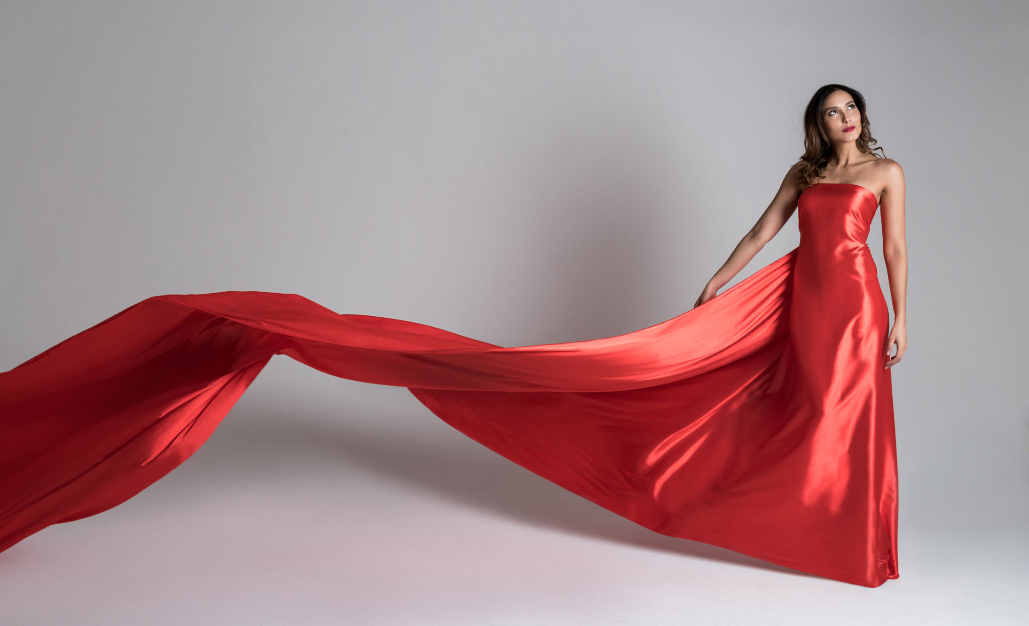 Elegant woman in a prom dress Elegant woman in a prom dress