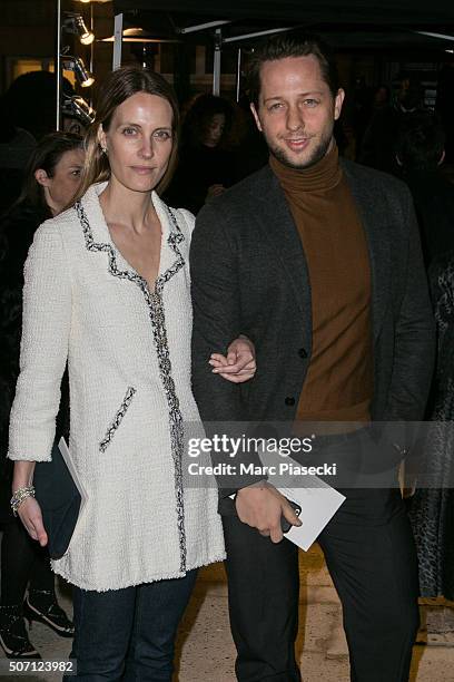 Author Derek Blasberg and guest attend the Valentino Haute Couture Spring Summer 2016 show as part of Paris Fashion Week on January 27, 2016 in...