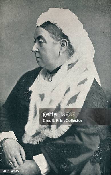 The Queen at the age of sixty six', c1885, . Queen Victoria From V.R.I., Her Life and Empire, by The Marquis of Lorne, K.T. [Harmsworth Bros Ltd.,...