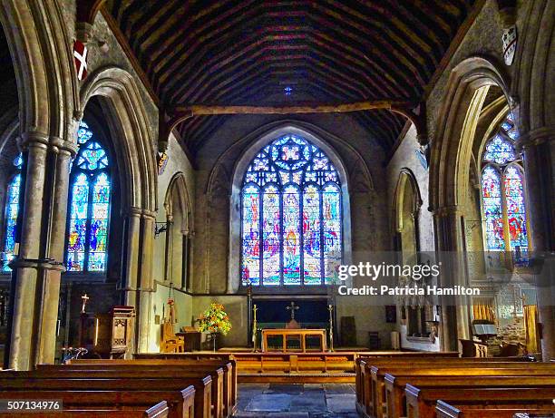 st thomas the martyr, winchelsea - chiesa foto e immagini stock