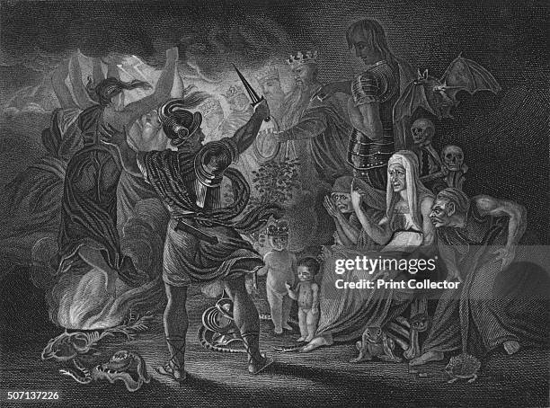 Act IV Scene i from Macbeth, c19th century. From A Collection of Prints illustrating the Dramatic Works of Shakespeare, by Josiah Boydell. [, , c19th...