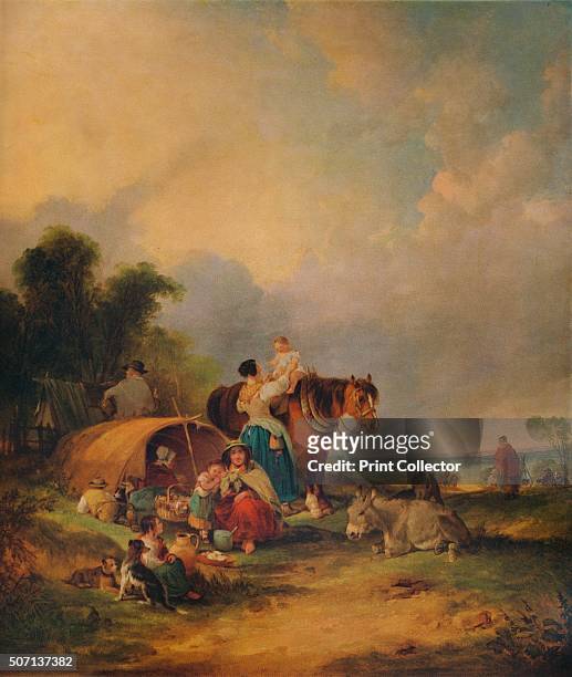 Gipsy Encampment', c1788. Painting held at the Nottingham City Museums and Galleries, Nottingham. From A Catalogue of the Pictures and Drawings in...