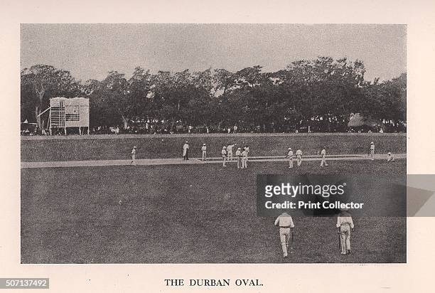 The Durban Oval, South Africa, 1912. From Imperial Cricket, edited by P F Warner and published by The London and Counties Press Association Ltd ....
